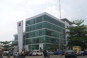 Le siège de la Société Générale au Bénin. © Jeune Afrique