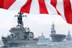 Bâtiments de la force d’autodéfense maritime japonaise en octobre 2012. © Sipa
