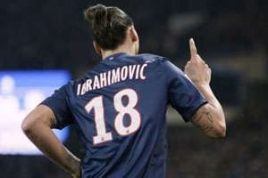Zlatan Ibrahimovic, la star du PSG (France). © AFP