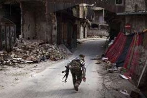 Un combattant rebelle, le 11 mars 2013, à Alep. © AFP