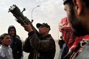 Un SA-7 aux mains de rebelles libyens. © AFP