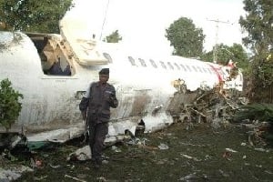 Le crash du Fokker 50 opéré par la compagnie congolaise CAA a fait 7 morts. DR