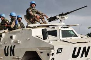 Des Casques bleus de l’ONU en Côte d’Ivoire le 10 décembre 2011. © AFP