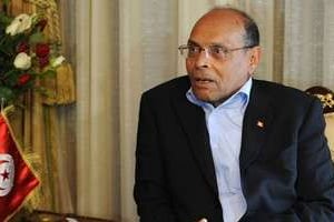 Le président tunisien Moncef Marzouki, le 20 février 2013 à Tunis. © AFP