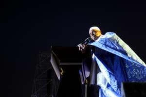 Abdoulaye Wade, le 24 Février 2012, à Dakar. © Emilie Régnier pour JA