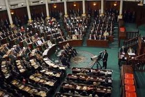 L’Assemblée constituante lors de sa première séance : c’était le 22 novembre 2011 à Tunis. © Fethi Belaid/AFP