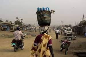 Le marché de Juba. © AFP