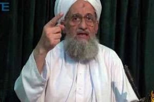Ayman Al-Zawahiri, numéro un d’Al-Qaïda, lors d’une intervention télévisée © AFP