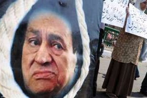 En 2012, le parquet égyptien avait requis la peine de mort contre l’ancien président Moubarak. © AFP