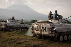 Des soldats de la Monusco dans le Nord-Kivu. © AFP