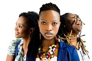 Les trois artistes du projet Acoustic Africa. © http://www.acousticafrica.org/music/