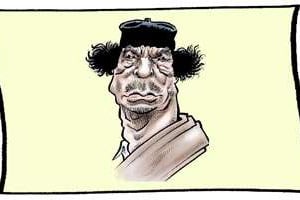 L’ex-guide libyen, Mouammar Kaddafi. © Glez