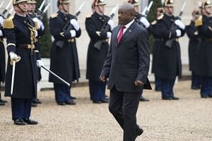 Le président, Pierre Nkurunziza rend visite à François Hollande à l’Élysée le 11 mars. © AFP