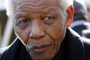 Nelson Mandela, le 17 juin 2010 à Johannesburg. © AFP