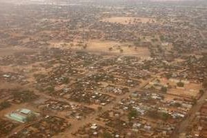 Une vue aérienne datant de 2008 d’El Facher, au Darfour-Nord. © AFP