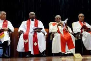 L’initiative a été menée par les chefs des 4 églises chrétiennes de Madagascar. © Bilal Tarabey/AFP