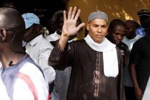 Karim Wade, le jour de son incarcération à Rebeuss, le 17 avril 2013. © AFP