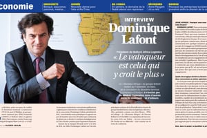 Cette semaine dans Jeune Afrique, une grande interview de Dominique Lafont.