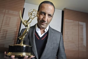 Abdel Raouf Dafri (France – Algérie), scénariste de Cinéma ( « Un Prophète », de Jacques Audiard, « Mesrine », de Jean-François Richet) et scénariste de télévision ( « Braquo » saison 2, avec laquelle il remporte un International Emmy Award dans la catégorie « Drama Series ».  A Paris, le 28 février 2013. © Vincent Fournier/J.A.