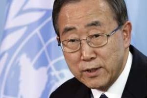 Ban Ki-Moon, secrétaire général des Nations unies. © AFP