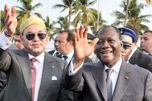 Le 19 mars, le président ivoirien Ouattara reçoit M6 à Abidjan. © Issouf Sanogo/AFP