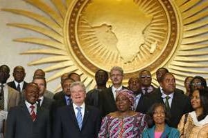 Le nouveau siège de l’Union Africaine, offert par la Chine et inauguré en janvier 2012. © Crédit photo : AFP