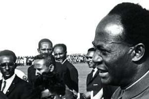 Kwame Nkrumah, le président du Ghana, à Addis-Abeba, mai 1963. © Archives JA