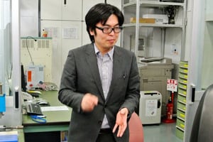 Satoshi Kosugi, dans les locaux de Material. La PME a participé à la fabrication du