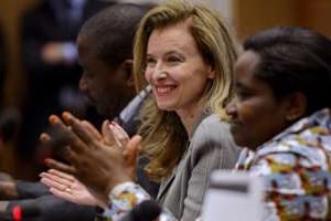 Valérie Trierweiler assiste à un panel du Conseil des droits de l’homme de l’ONU, le 30 mai 2013. © AFP