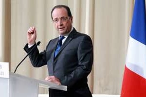 Le président français, François Hollande à Paris, le 27 mai 2013. © AFP