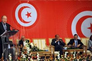 Le président de l’Assemblée constituante tunisienne, Mustapha Ben Jaafar, à Tunis le 16 mai 2013. © AFP