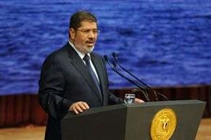 Le président égyptien, Mohamed Morsi, le 10 juin 2013 au Caire. © AFP