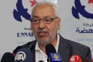 Le chef d’Ennahda, Rached Ghannouchi, le 15 mai 2013 à Tunis. © AFP