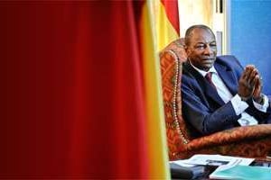 Le président guinéen Alpha Condé. © Vincent Fournier/J.A.