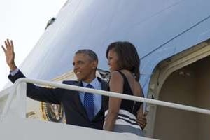 Le président Barack Obama et son épouse le 26 juin 2013. © AFP