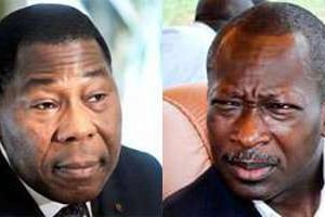 Le président Boni yayi et l’homme d’affaires Patrice Talon. © AFP/Montage J.A.