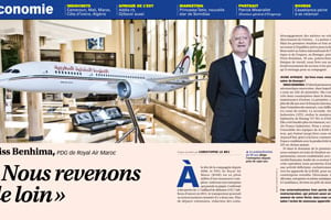 Cette semaine dans Jeune Afrique, une interview exclusive de Driss Benhima, le PDG de Royal Air Maroc.