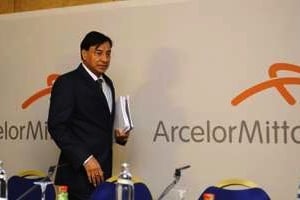 Le PDG d’ArcelorMittal, Lakshmi Mittal, le 8 mai. © AFP