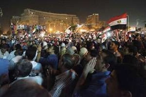 Manifestation place Tahrir. © AFP