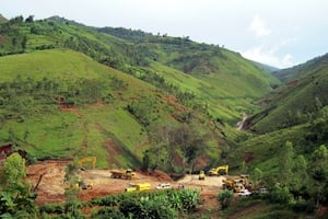 Les collines autour du site de Twangiza. © Banro Corporation