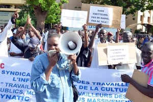 Burkina: sit-in de journalistes contre l' »immixtion » du pouvoir © AFP