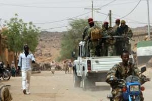 Une patrouille de l’armée malienne à Kidal. © AFP
