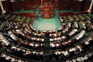 Une session pleinière de l’Assemblée nationale constituante tunisienne, le 14 février 2013. © Salah Habibi/AFP