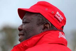 Morgan Tsvangirai, le chef du MDC, candidat au scrutin du 31 juillet. © Tsvangirayi Mukwazhi/AP/Sipa