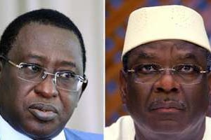 Soumaïla Cissé et IBK, deux candidats en lice pour le second tour de la présidentielle malienne. © AFP