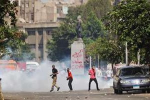 Des partisans du président déchu Mohamed Morsi, au Caire le 13 août 2013. © AFP