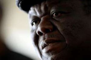 Le Premier ministre Morgan Tsvangirai, le 1er août 2013 à Harare. © AFP