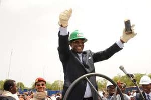 Le président tchadien Idriss Deby le 9 juin 2013 à Badila au Tchad. © AFP