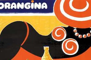 Une publicité Orangina des années 1960 dessinée par Bernard Villemot. © DR
