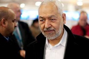 Le chef du parti islamiste Ennahdha, Rached Ghannouchi. © AFP